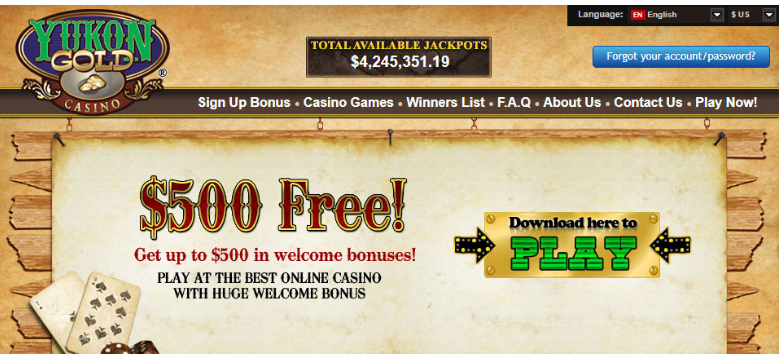 yukon gold casino reward