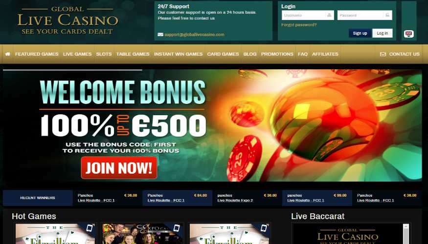 global live casino review