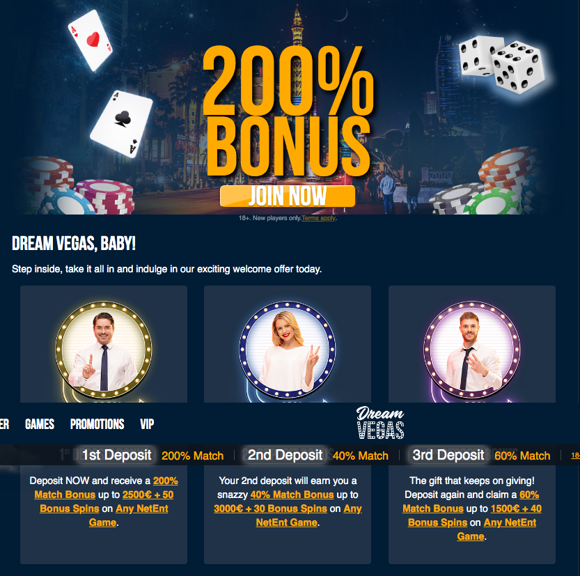 Dream Vegas Bonuses and Promotions